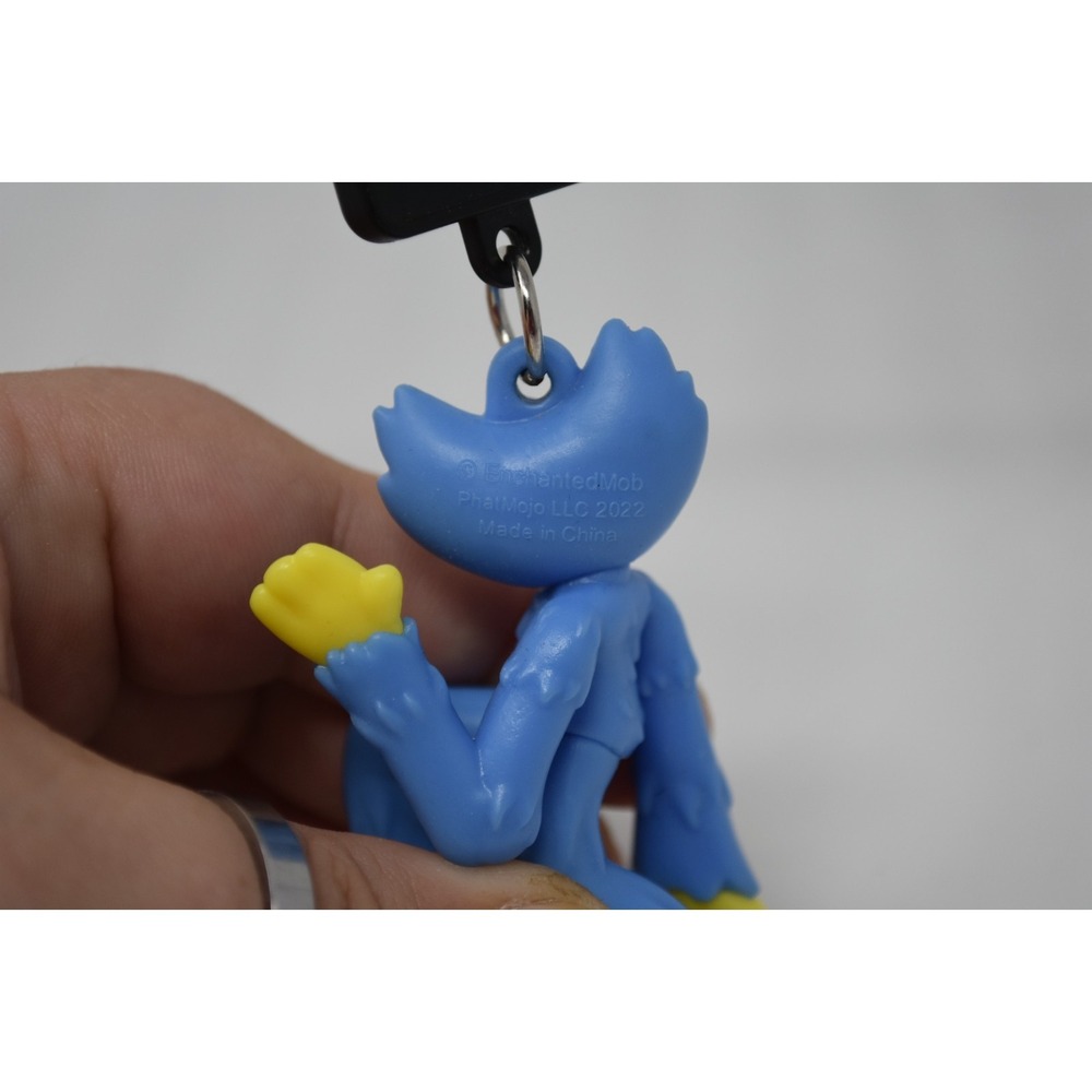 Poppy Playtime Huggy Wuggy Backpack Clip Keychain EnchantedMob 2022 Blue